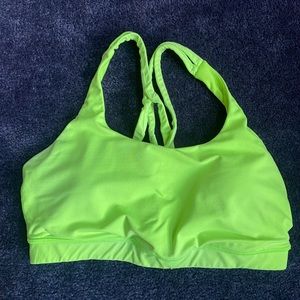 lululemon size 8 neon sports bra